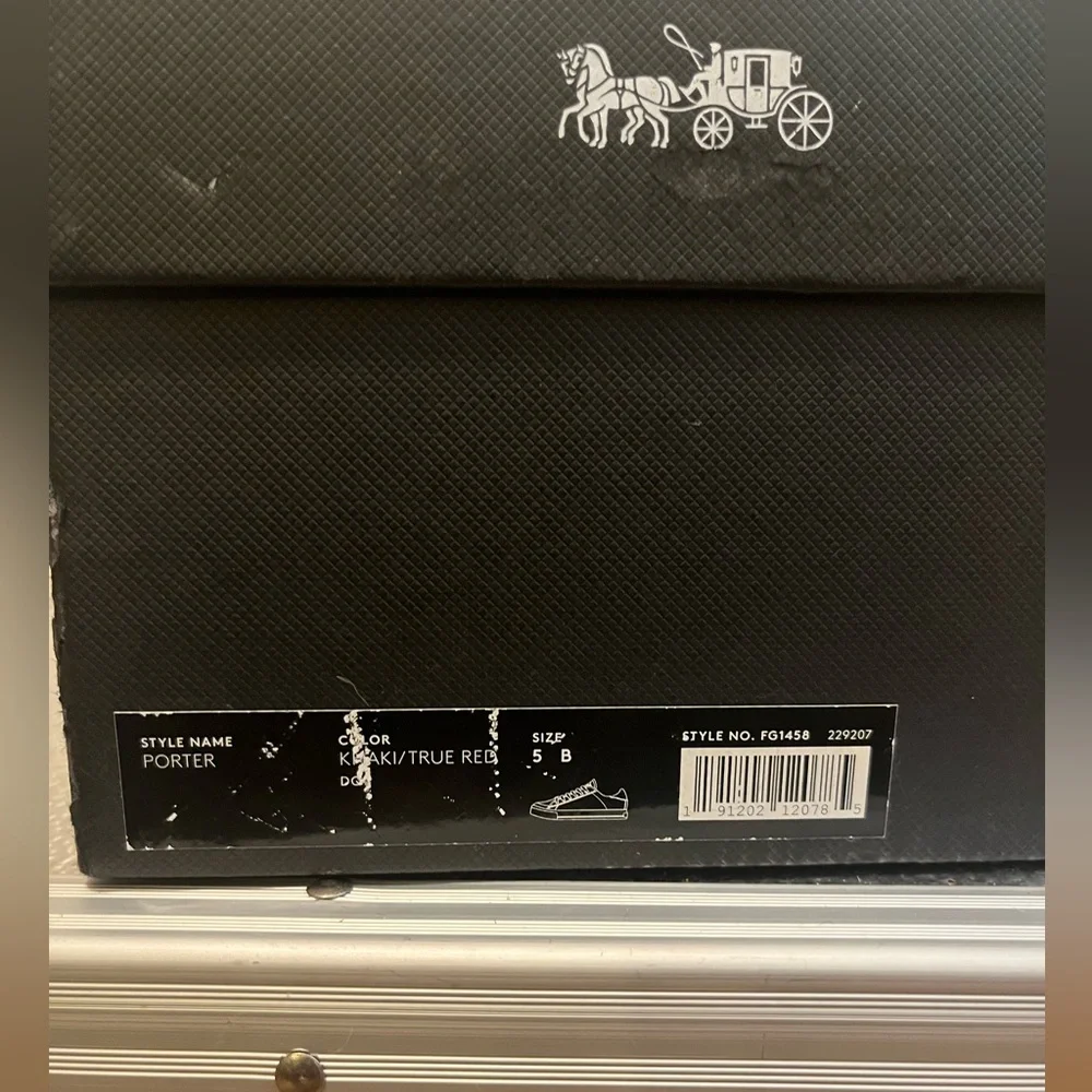 Coach Red and Brown Porter Sneakers - Picture 11 of 11